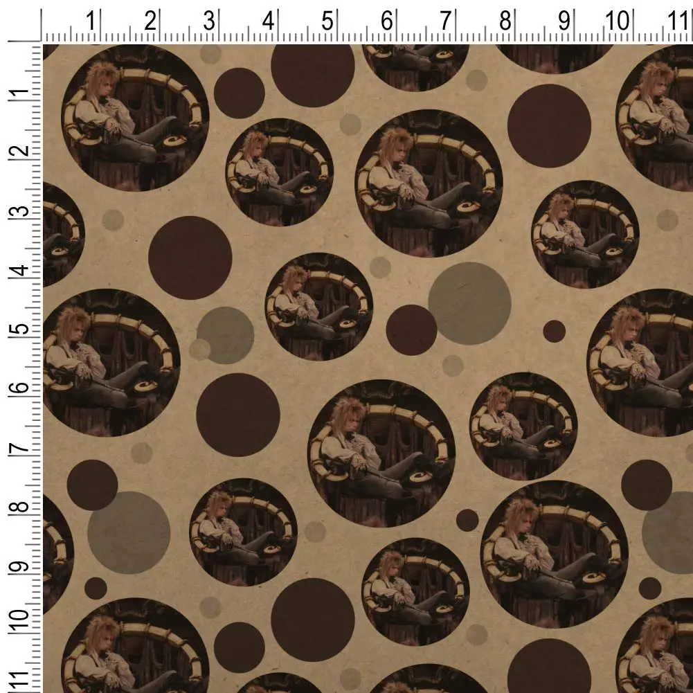GRAPHICS & MORE Goblin King Jareth Labyrinth Gift Wrap 91cm x 183cm | Premium Kraft Paper Roll for Gifts & Crafts - view 2