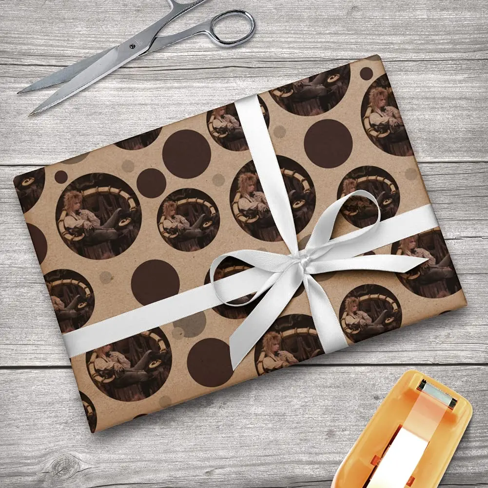 GRAPHICS & MORE Goblin King Jareth Labyrinth Gift Wrap 91cm x 183cm | Premium Kraft Paper Roll for Gifts & Crafts - view 4