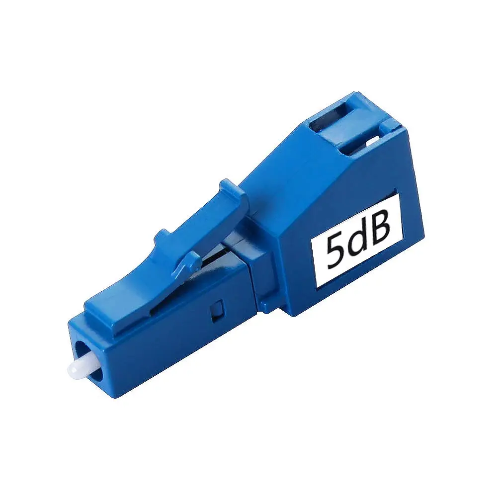 H!Fiber.com 2 Pack Single Mode LC 5dB Fiber Optic Attenuator | Ceramic Core, 1200-1600nm, -40 to +75°C, 50dB Return Loss - view 2