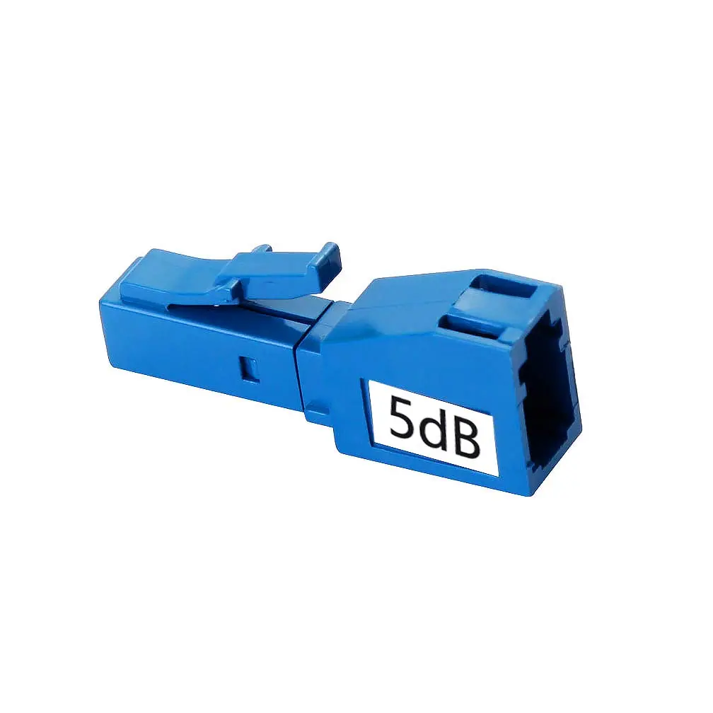 H!Fiber.com 2 Pack Single Mode LC 5dB Fiber Optic Attenuator | Ceramic Core, 1200-1600nm, -40 to +75°C, 50dB Return Loss - view 3