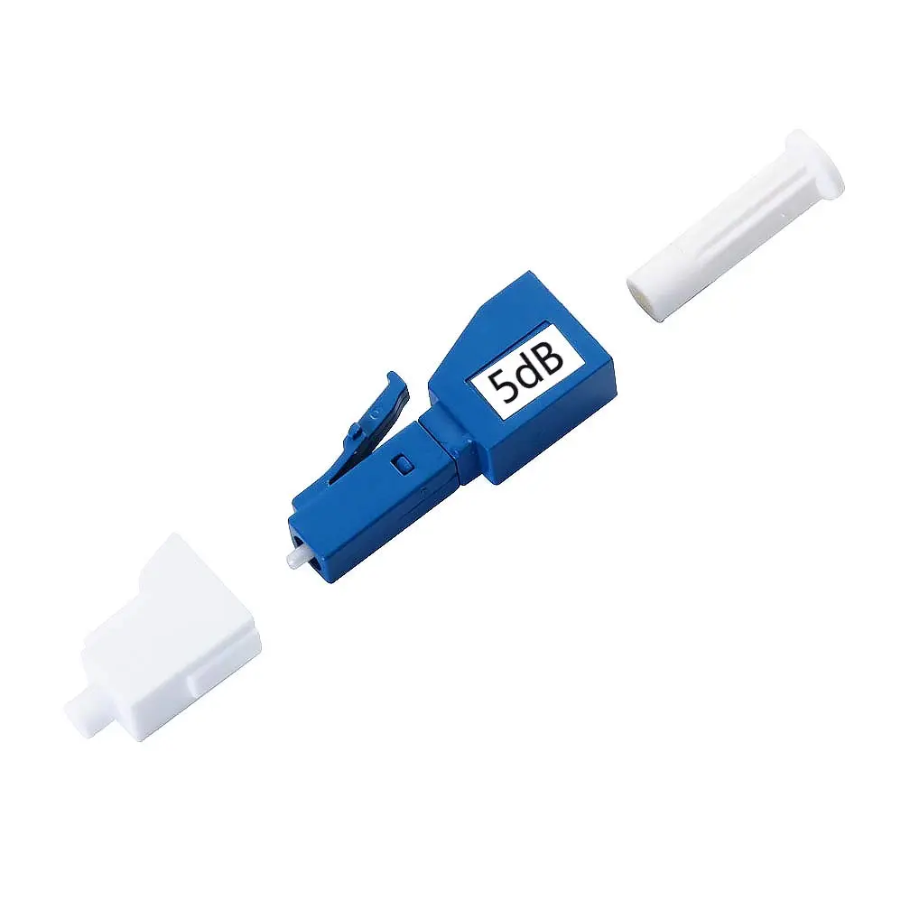 H!Fiber.com 2 Pack Single Mode LC 5dB Fiber Optic Attenuator | Ceramic Core, 1200-1600nm, -40 to +75°C, 50dB Return Loss - view 4