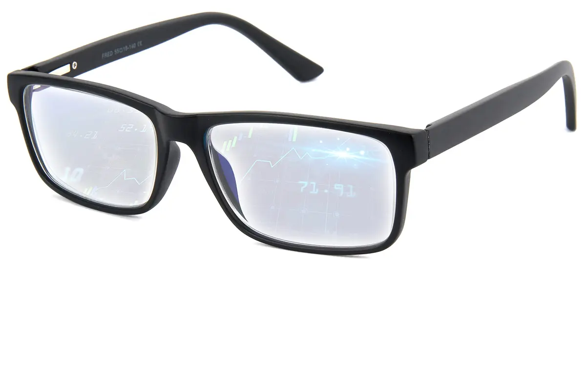 BLUE CUT Blue Light Blocking Glasses for Men/Women | Reduce Eye Strain & Fatigue, Stylish & Lightweight, 55mm Wide, Unisex - main product image