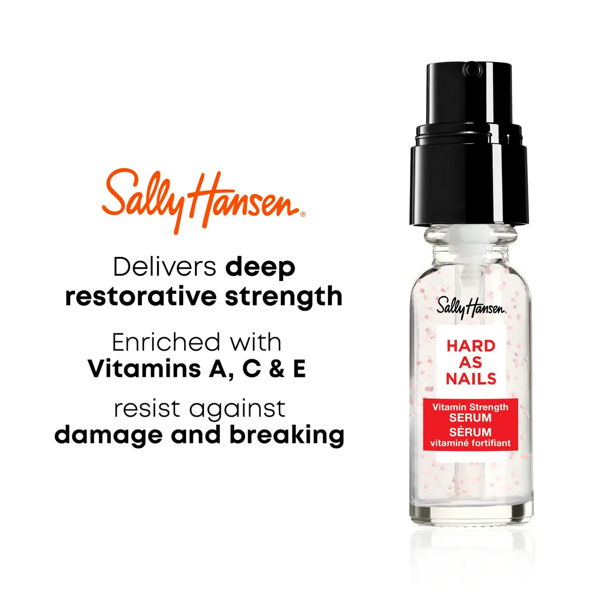 Sally Hansen Nail Treatment Hard As Nails Serum 0.45 Fl Oz | Vitamin Enriched Nail Strengthener - view 2