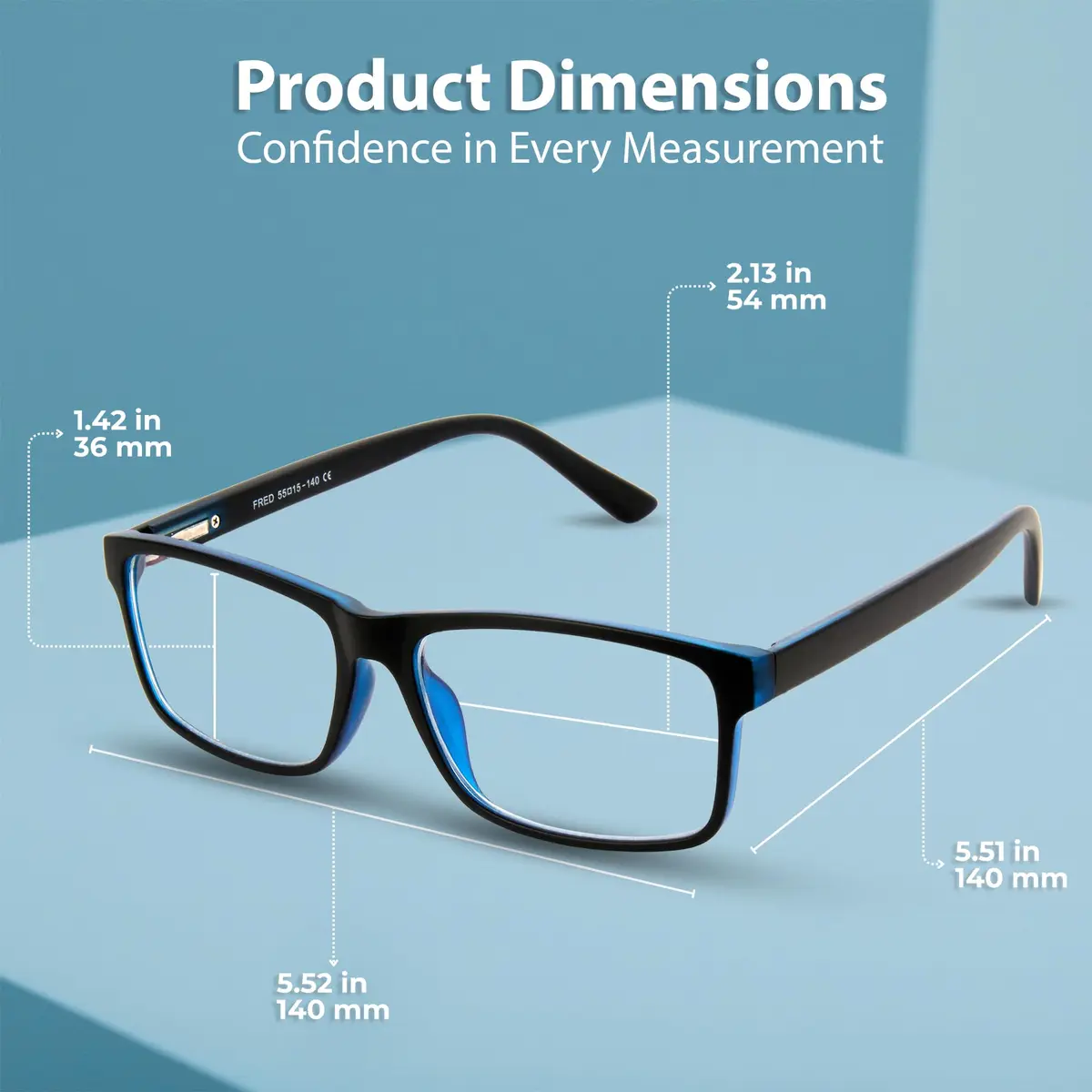 BLUE CUT Blue Light Blocking Glasses For Men/Women | Reduce Eye Strain & Fatigue in India - view 7