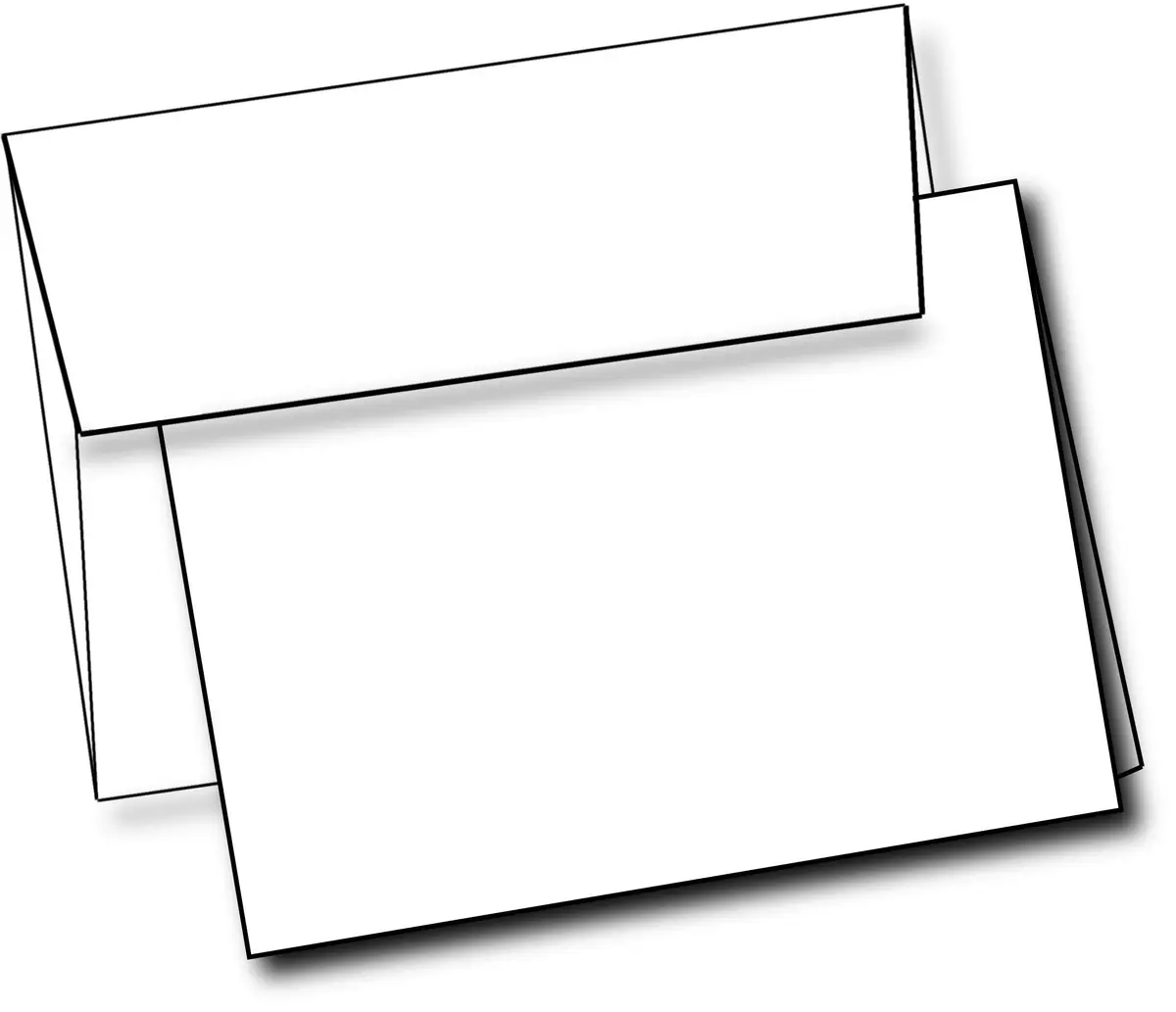 Purple Q Crafts White Greeting Cards & Envelopes 5" x 7" | Customizable, Heavyweight Cardstock, 40 Pack - main product image