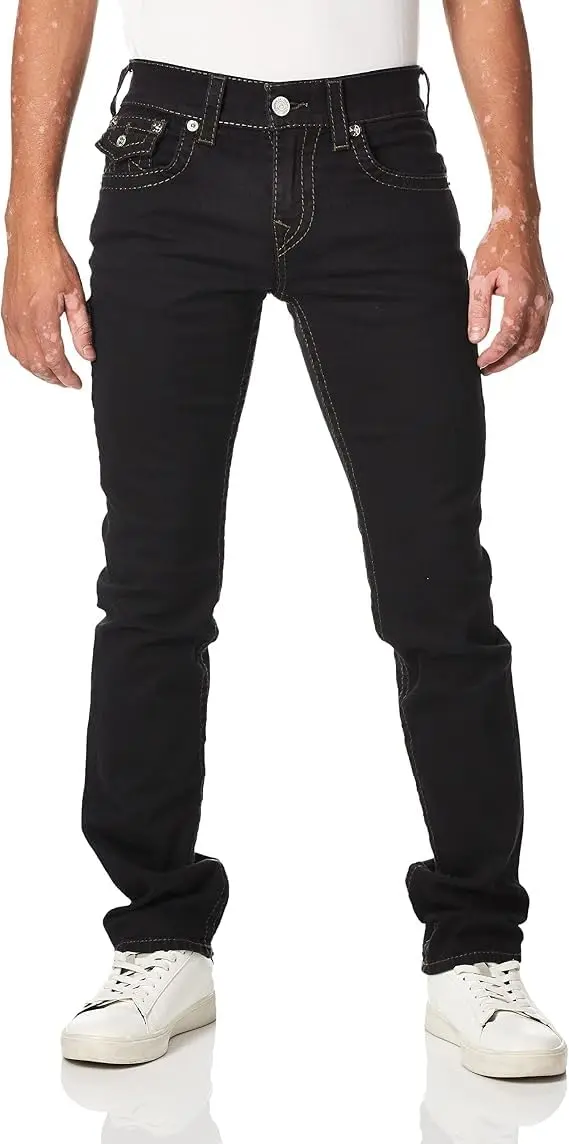 True Religion Ricky Big T Straight Leg Jean | Body Rinse Black | 34x34 - main product image