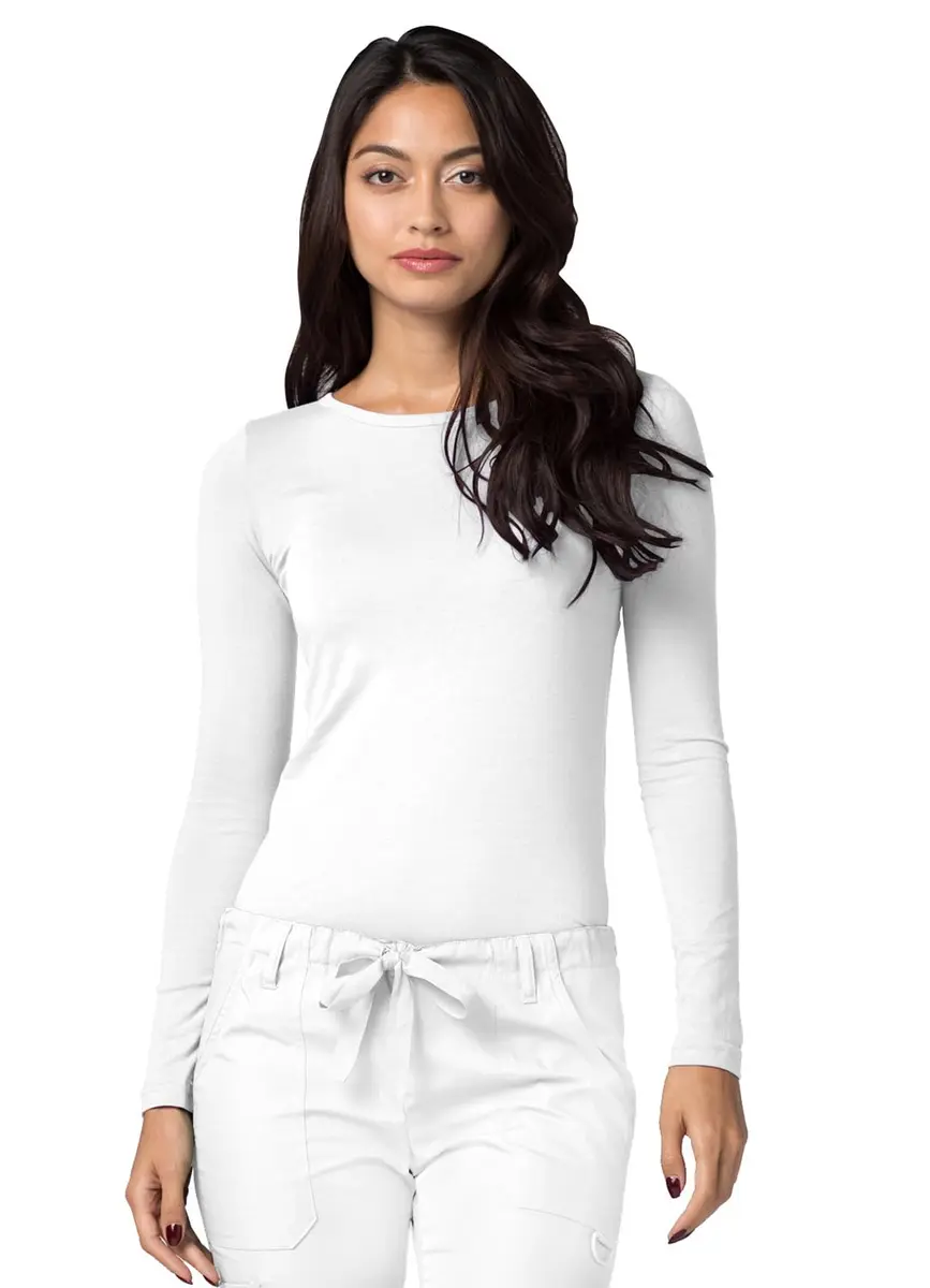 ADAR Medical Uniforms Underscrubs for Women 3 Pack - Long Sleeve Comfort Tee - XXS - view 2