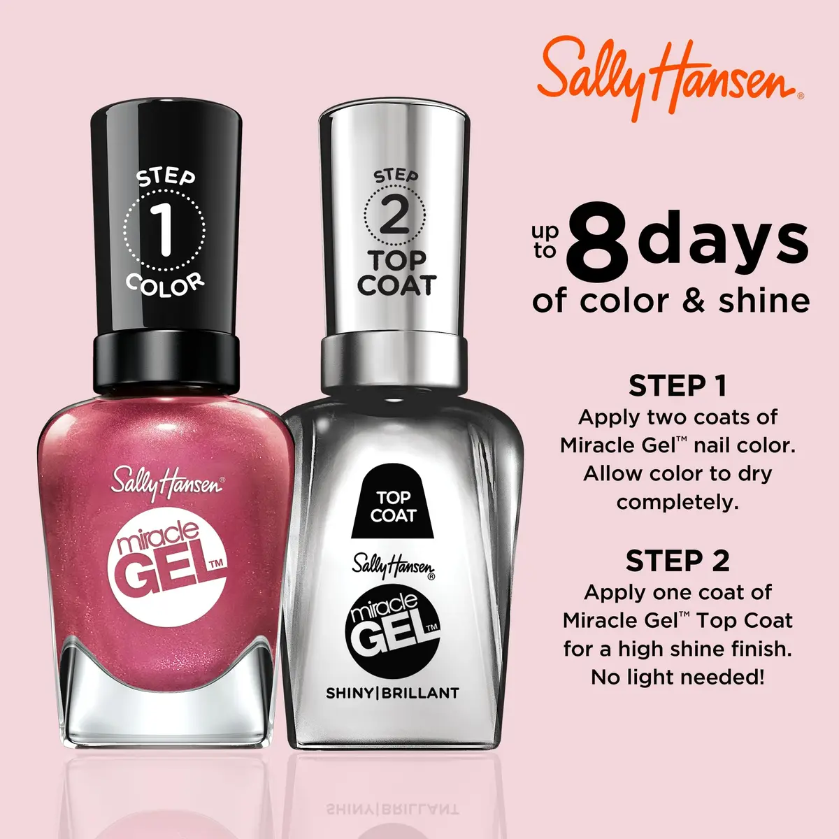 Sally Hansen Miracle Gel Nail Polish 0.5 Fl Oz | Up to 8 Day Chip-Resistant Vegan Polish - view 2