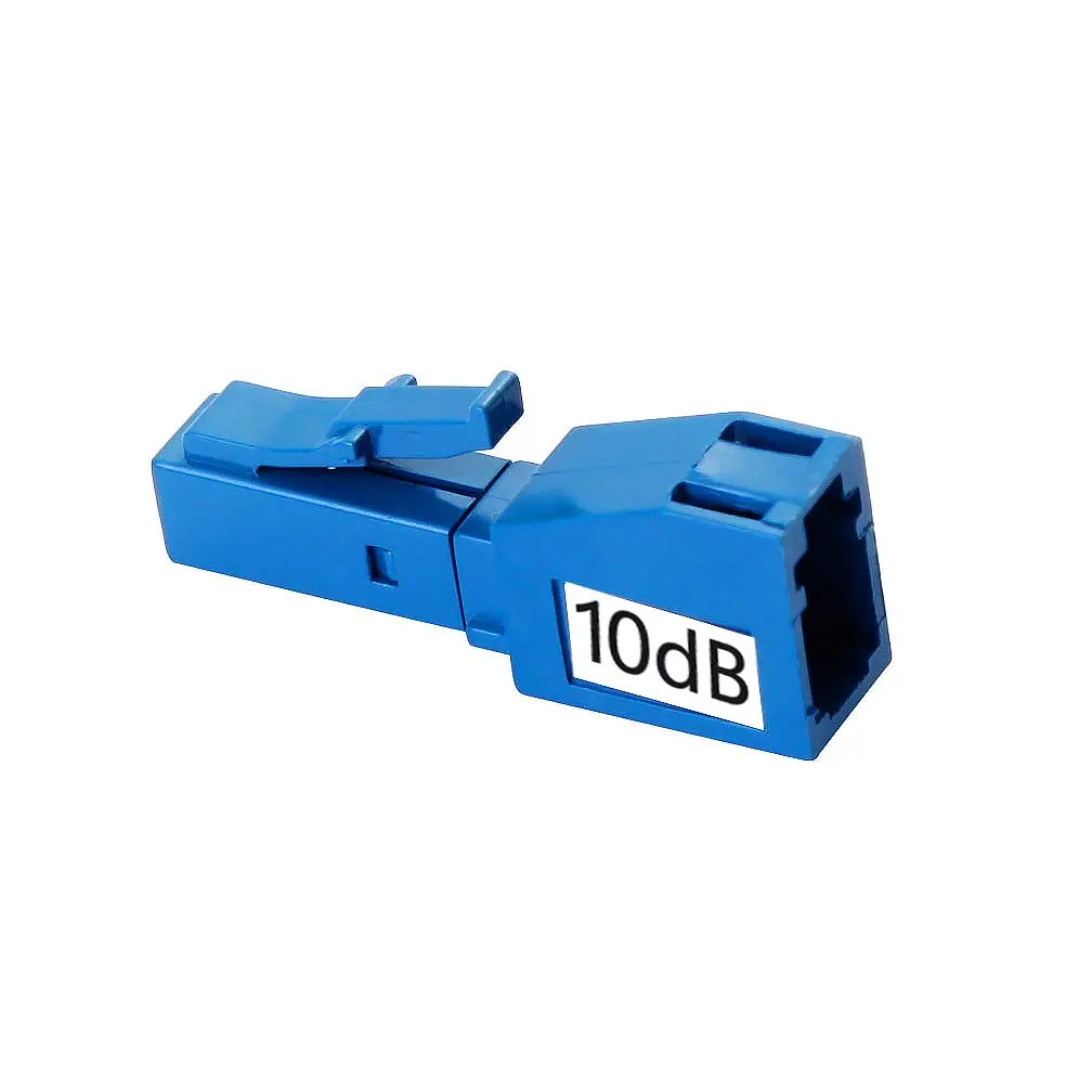 H!Fiber.com 2 Pack Single Mode LC 10dB Fiber Optic Attenuator | Ceramic Core, Male to Female, in-Line, Fixed, 3dB-10dB - view 3