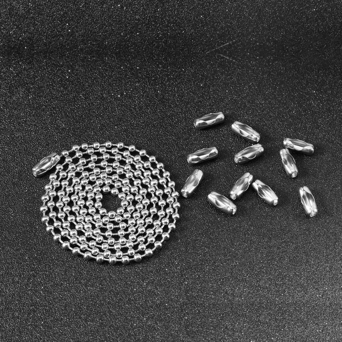 Tiparts 30 Feet Stainless Steel Ball Chain with 20 Connectors (1.5mm / 0.059in) - view 4