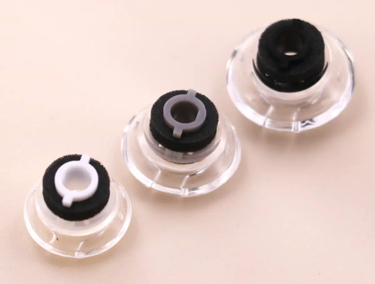 IiEXCEL Replacement Eartip Kit for Plantronics Voyager Legend Headset, 3 Pairs S/M/L Clear | Soft Silicone Earbuds for Enhanced Fit - view 4