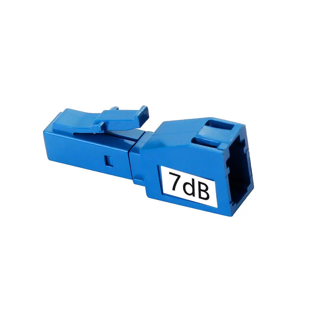 H!Fiber.com 2 Pack Single Mode LC 7dB Fiber Optic Attenuator | Ceramic Core, Male to Female, Fixed, 1200-1600nm, -40 to +75°C - view 3