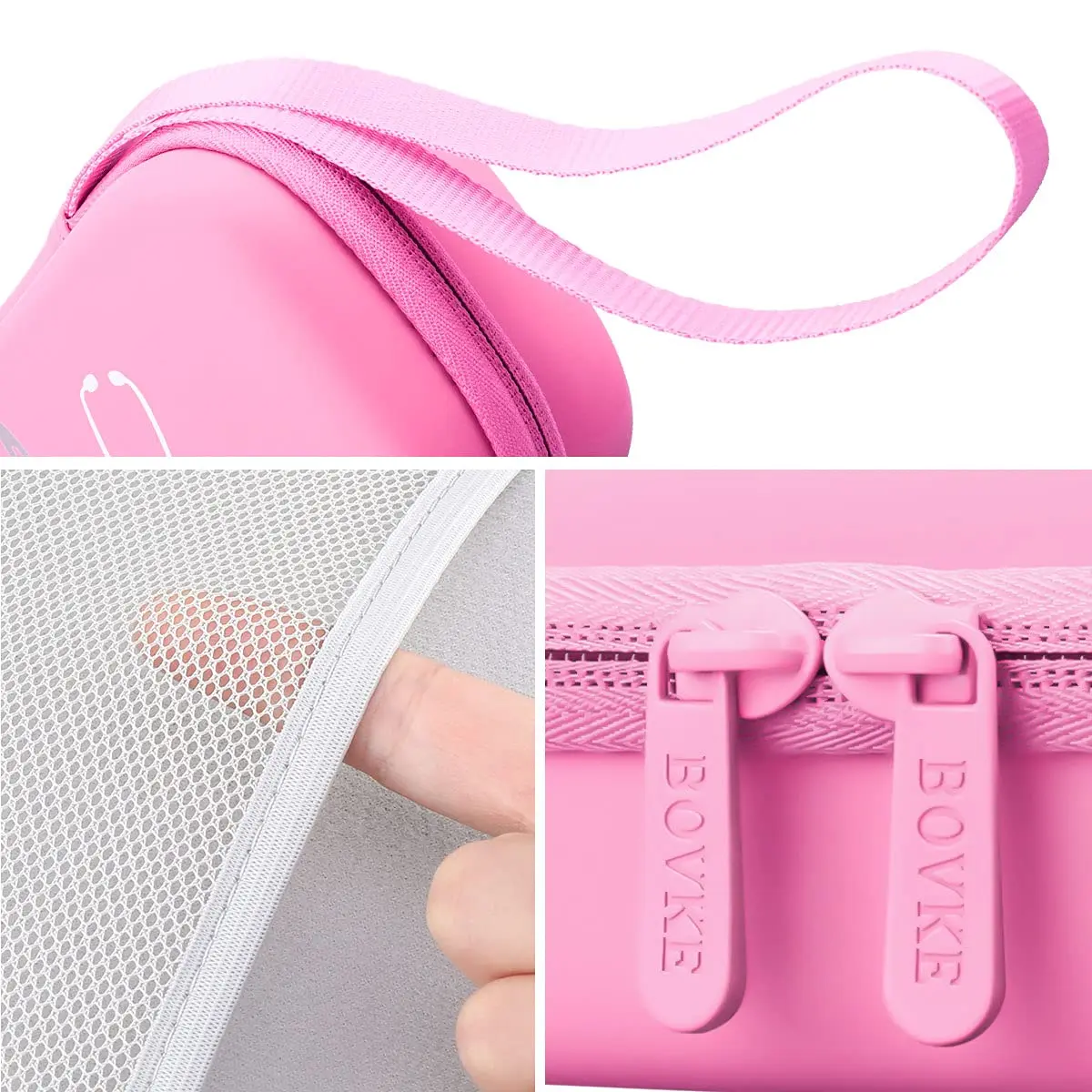 BOVKE Travel Carrying Case Compatible with 3M Littmann Classic III, Lightweight II S.E, MDF Acoustica Deluxe Stethoscope, Pearl Pink - view 5