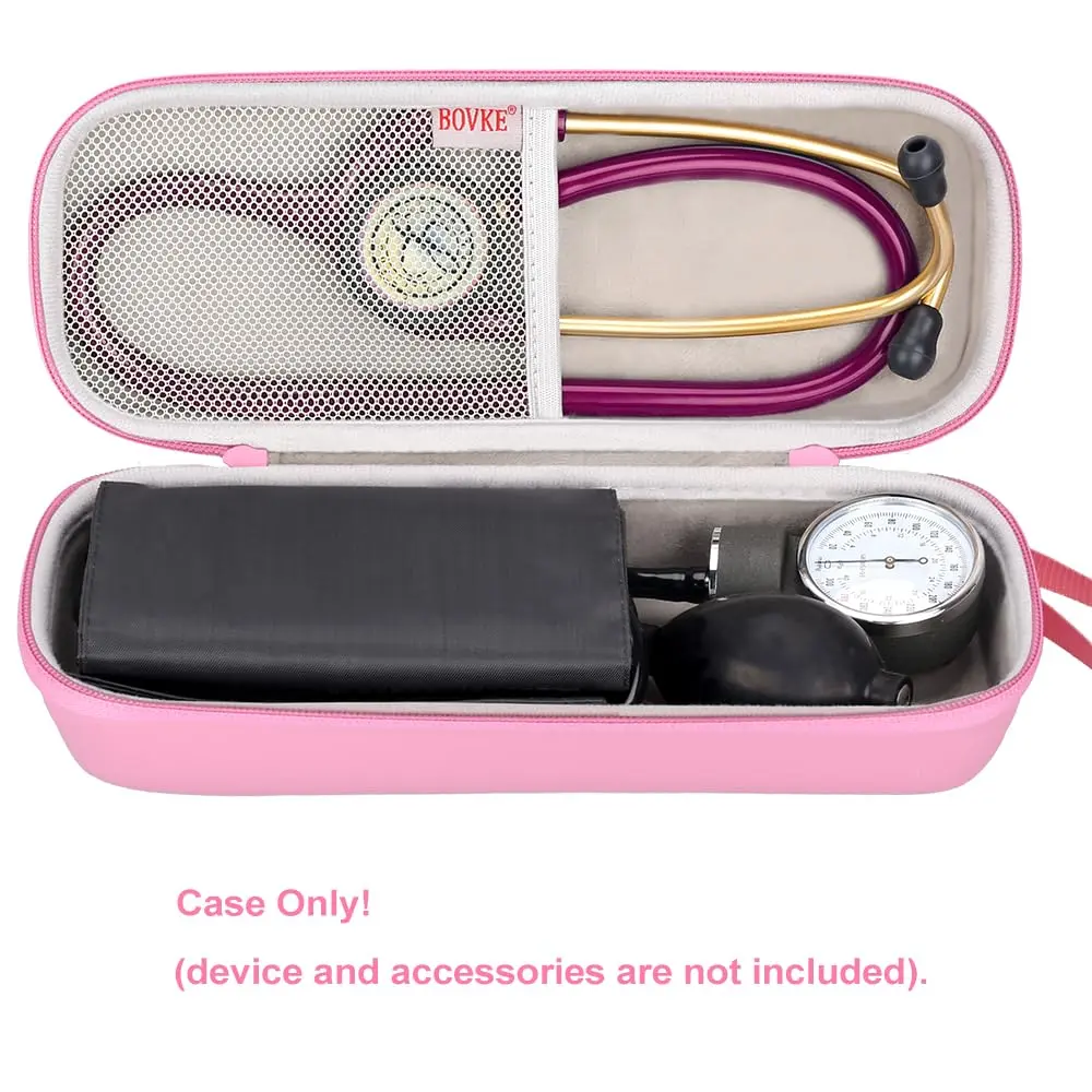BOVKE Travel Carrying Case Compatible with 3M Littmann Classic III, Lightweight II S.E, MDF Acoustica Deluxe Stethoscope, Pearl Pink - view 2