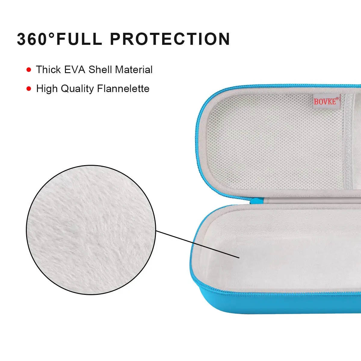 BOVKE Travel Carrying Case Compatible with 3M Littmann Classic III, Lightweight II S.E, MDF Acoustica Deluxe Stethoscopes, Extra Room for Medical Scissors EMT Trauma Shears LED Penlight, Turquoise | Durable, Lightweight & Waterproof - view 4