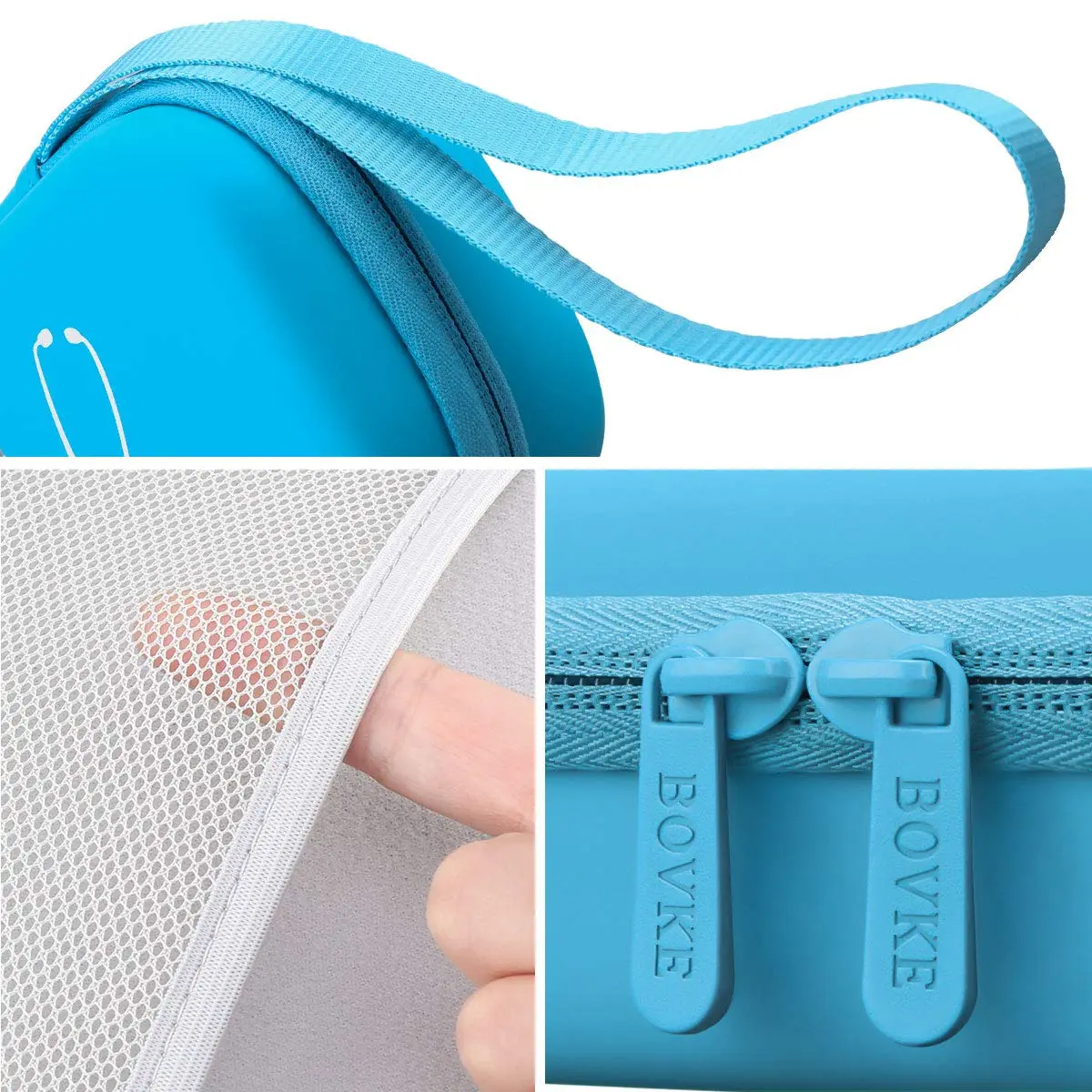BOVKE Travel Carrying Case Compatible with 3M Littmann Classic III, Lightweight II S.E, MDF Acoustica Deluxe Stethoscopes, Extra Room for Medical Scissors EMT Trauma Shears LED Penlight, Turquoise | Durable, Lightweight & Waterproof - view 5