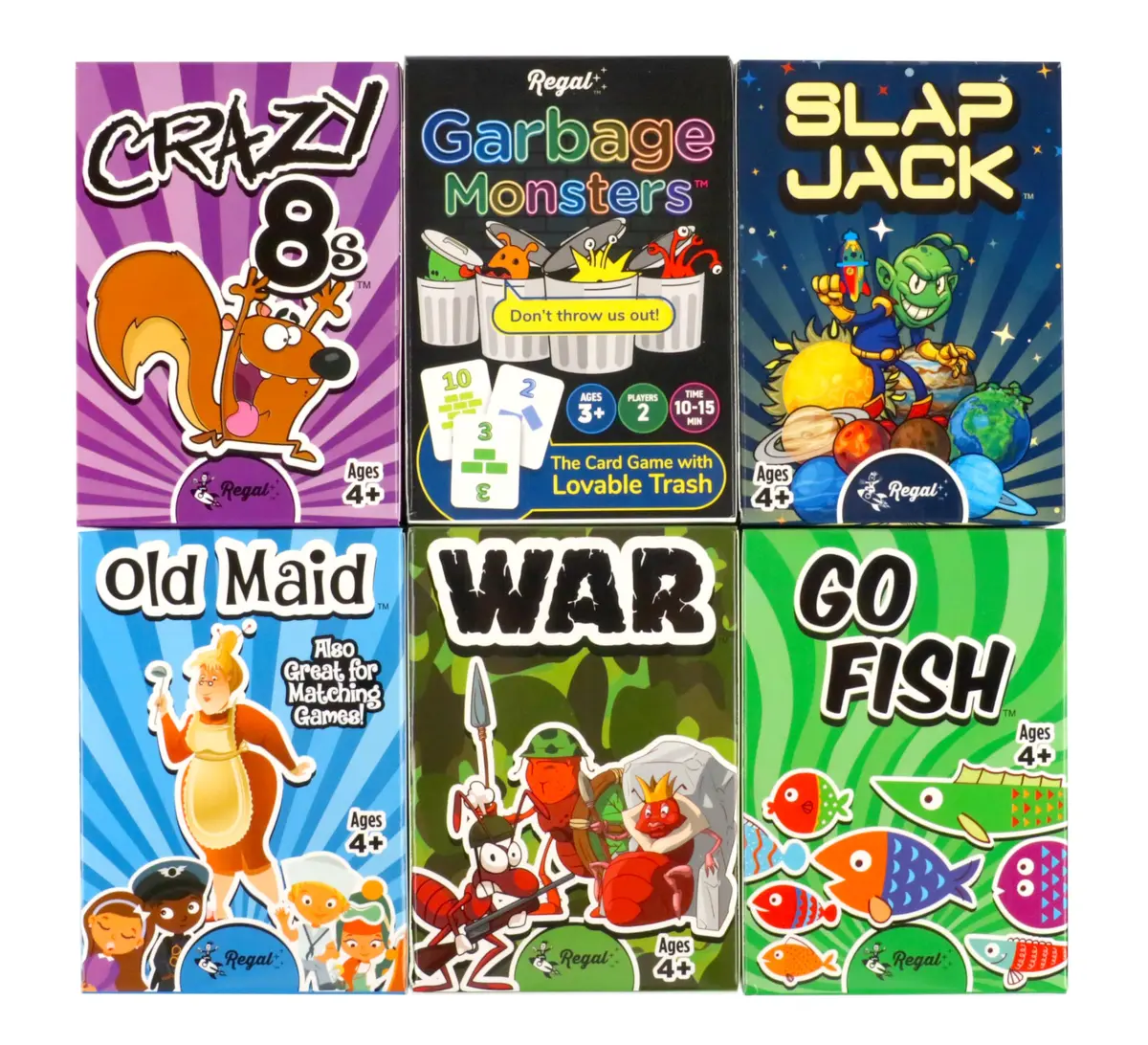 Regal Games Classic Card Games Set - 6 Classic Card Games for Kids & Families | 0.5 lb (0.23 kg) - main product image