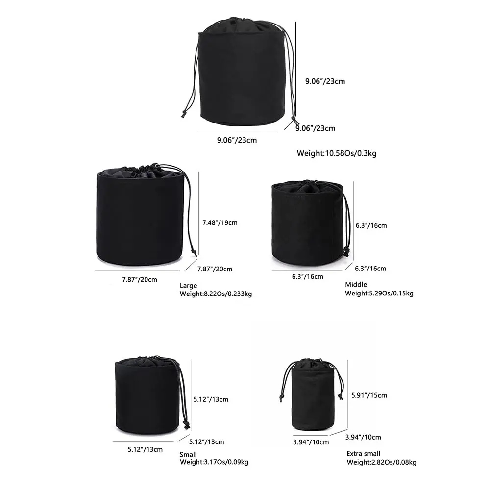 YONBEN Purse Organizer with Cotton Canvas | Lightweight Bag Insert with Round Storage Pocket - view 2