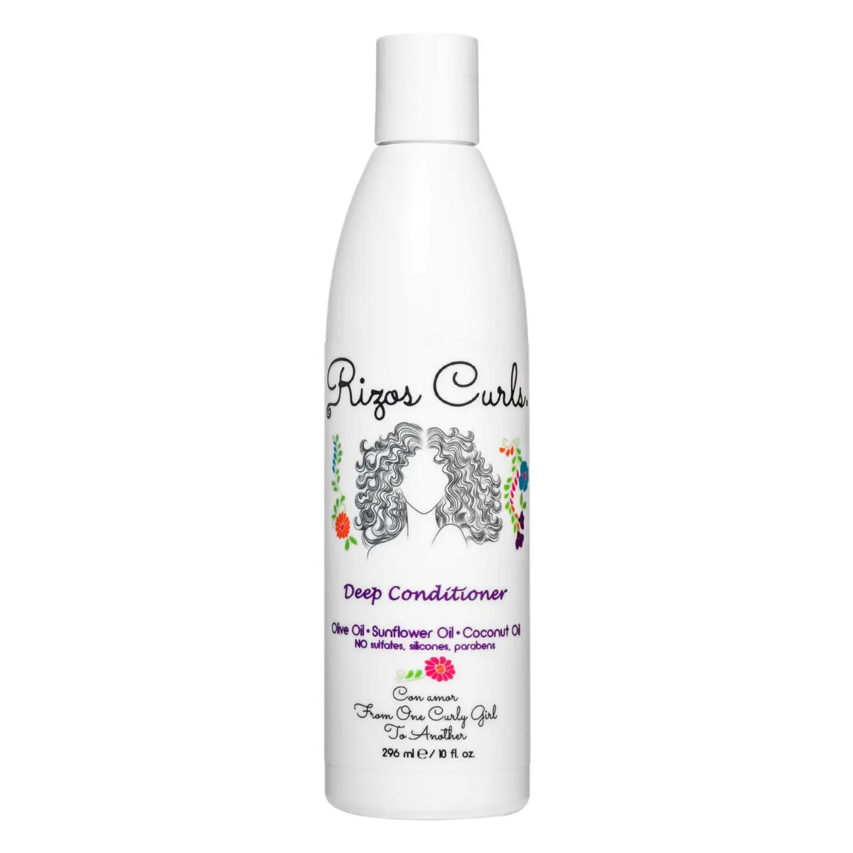 Rizos Curls Deep Conditioner 10 oz | Nourishes & Strengthens Curly Hair with Coconut & Shea Butter - main product image
