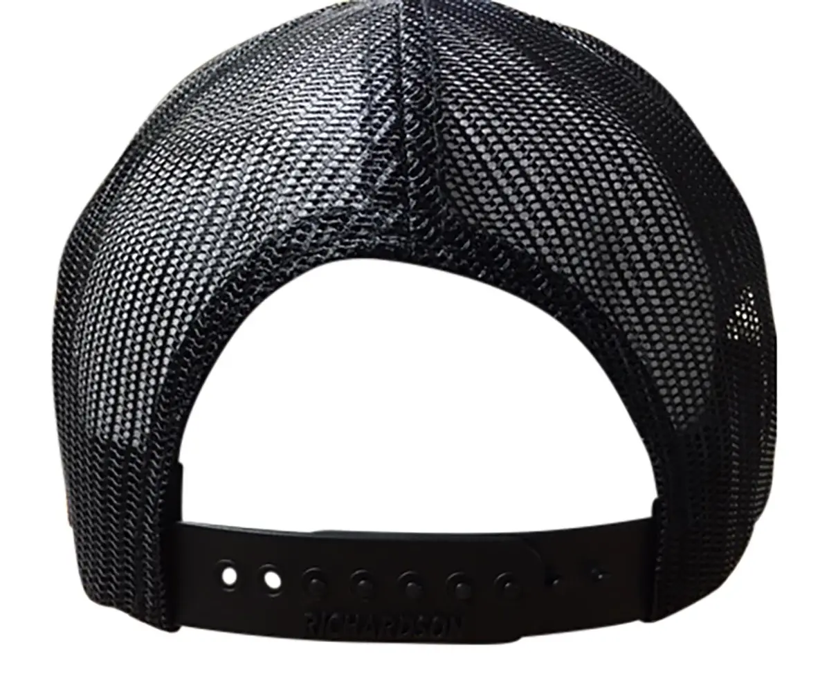 R RICHARDSON Black 112 Mesh Back Trucker Cap | Adjustable Sport-Casual Hat for Men - view 2