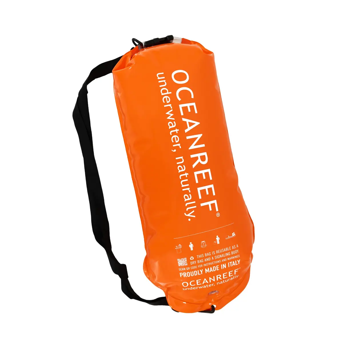 OCEAN REEF Aria QR+ Full Face Snorkel Mask 180° View | Quick Release & Anti-Fog (Medium-Large, Black) - view 5