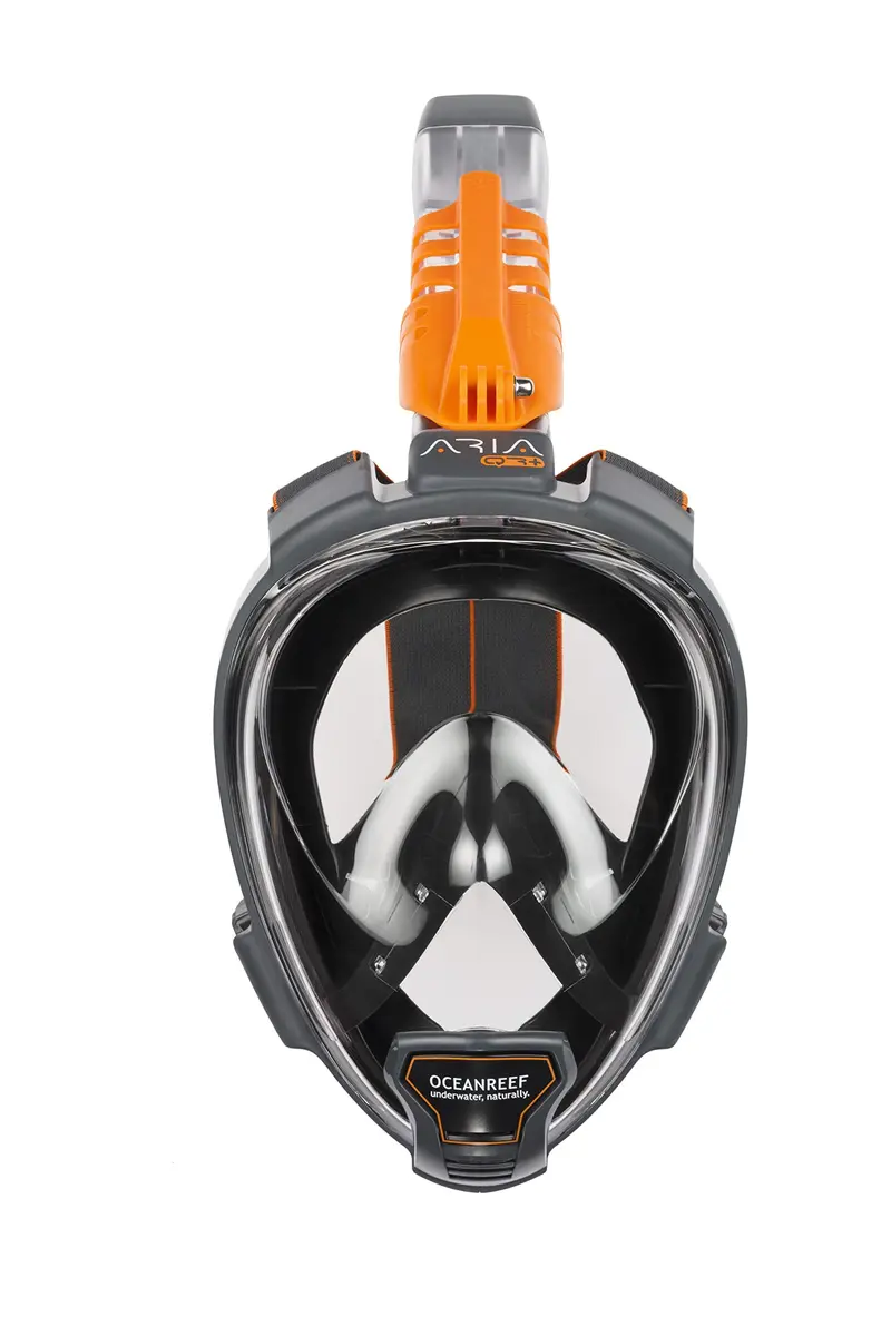 OCEAN REEF Aria QR+ Full Face Snorkel Mask 180° View | Quick Release & Anti-Fog (Medium-Large, Black) - view 2