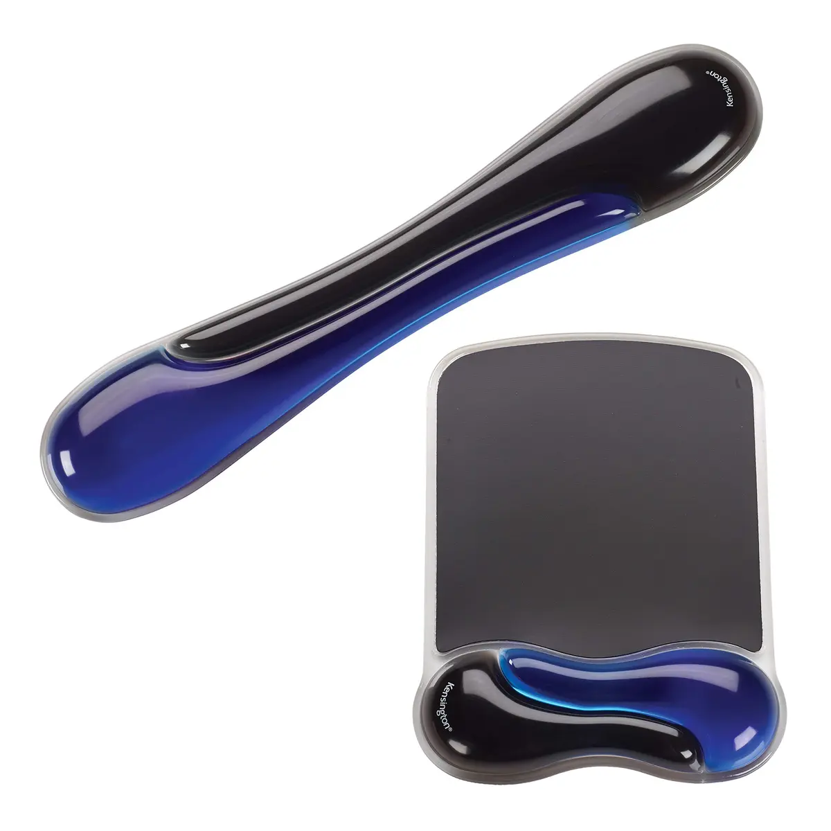 Kensington Duo Gel Wrist Rest Bundle Set | Ergonomic Keyboard & Mouse Support, Blue, 9.6L x 7.6W inches - main product image
