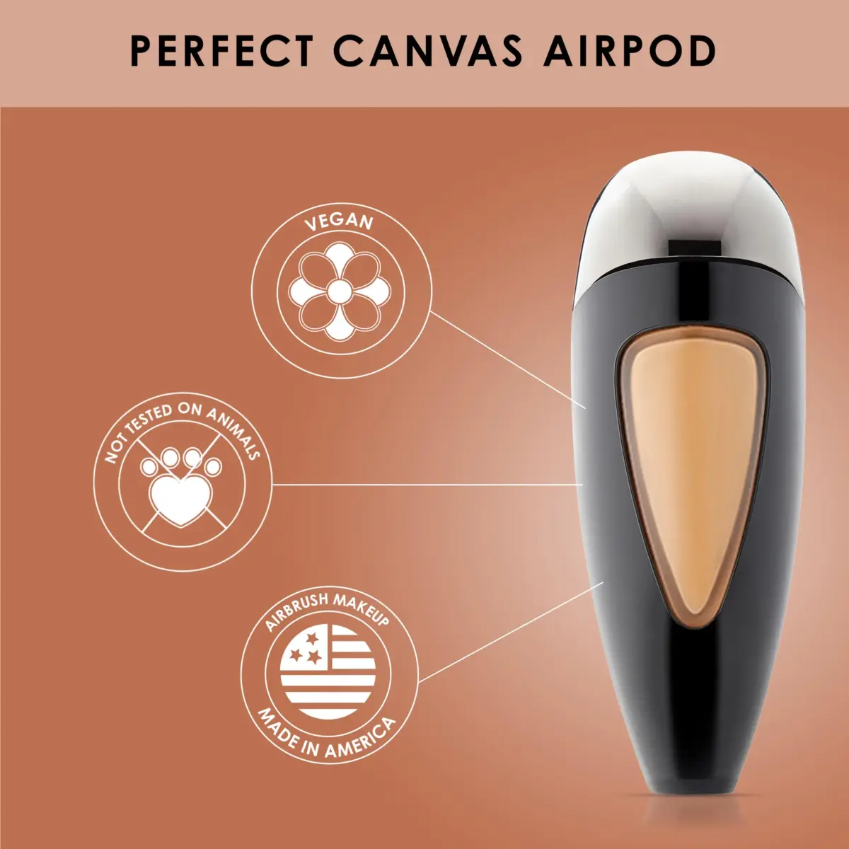 TEMPTU Perfect Canvas Hydra Lock Airbrush Foundation 12 ml (0.41 Fl Oz) | Semi-Matte Finish - view 2