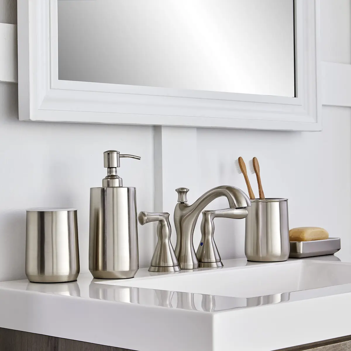 SKL Home Roche Soap Dispenser Stainless Steel | Modern Bathroom Accessory (70-120 chars) - view 4