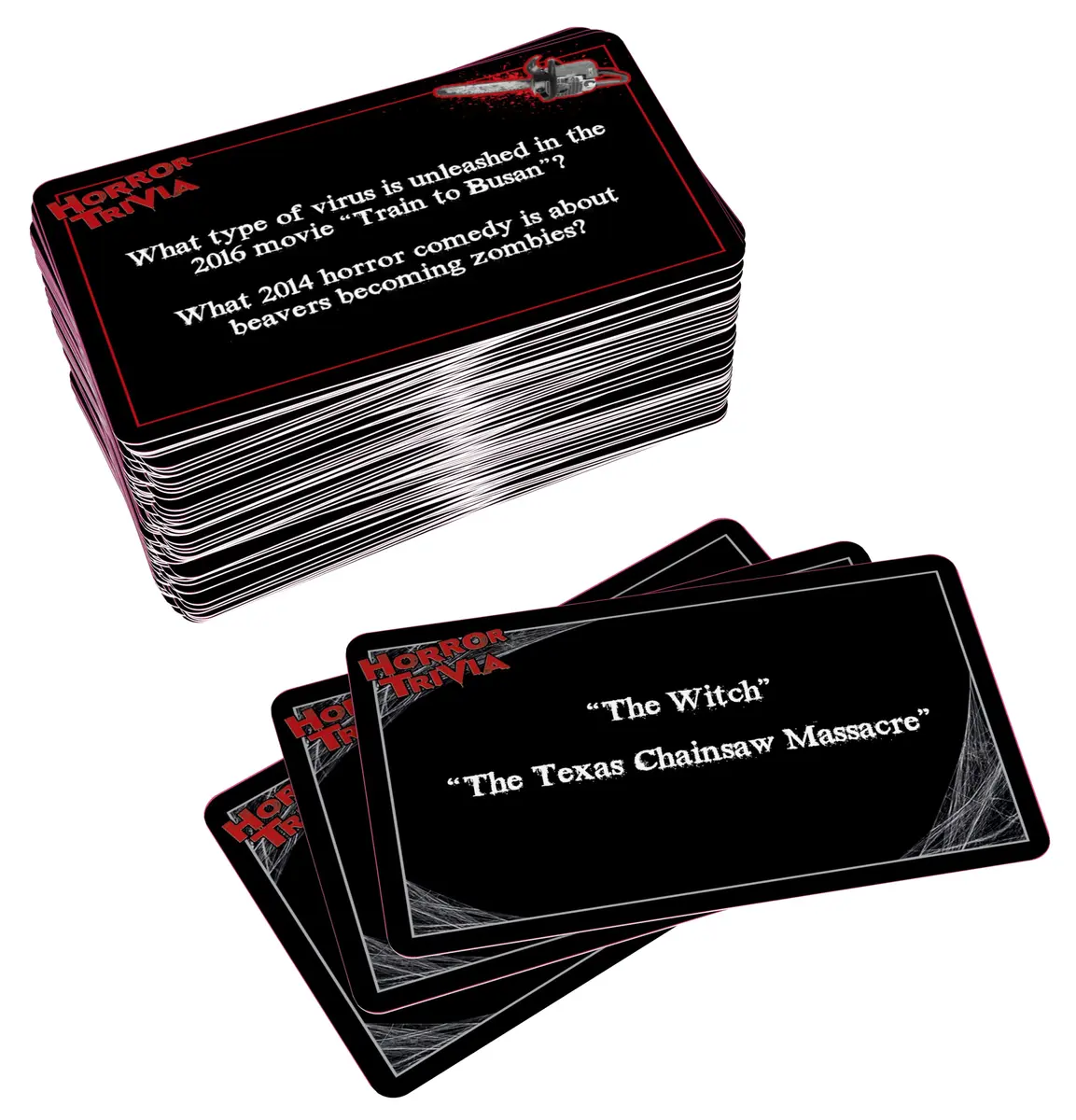 Endless Games Horror Trivia Card Game | 300 Questions for Teens & Adults | Halloween Party Fun - view 3