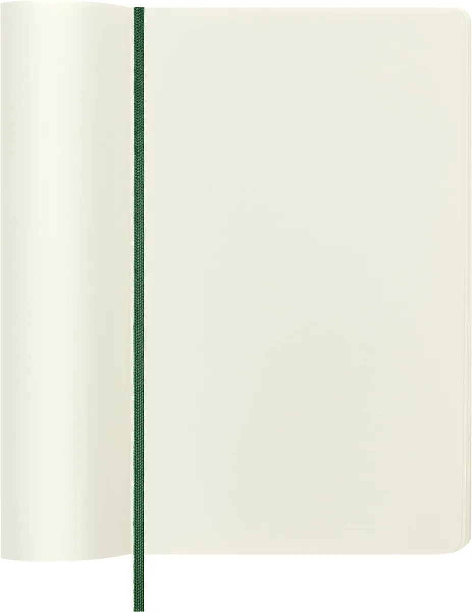 Moleskine Classic Notebook, Soft Cover, Large (5" x 8.25") Plain/Blank, Myrtle Green, 192 pages | Durable, Acid-Free Paper - view 3