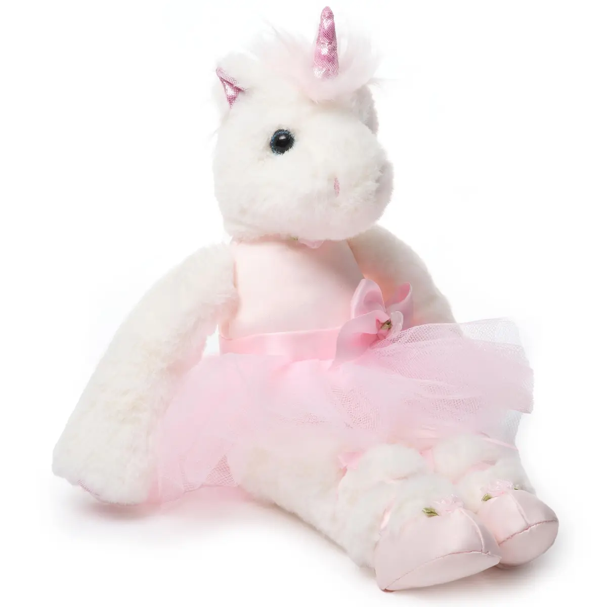 Bearington Collection Ballerina Unicorn Plush 14" | Soft, Poseable & Cuddly for Kids & Collectors - main product image