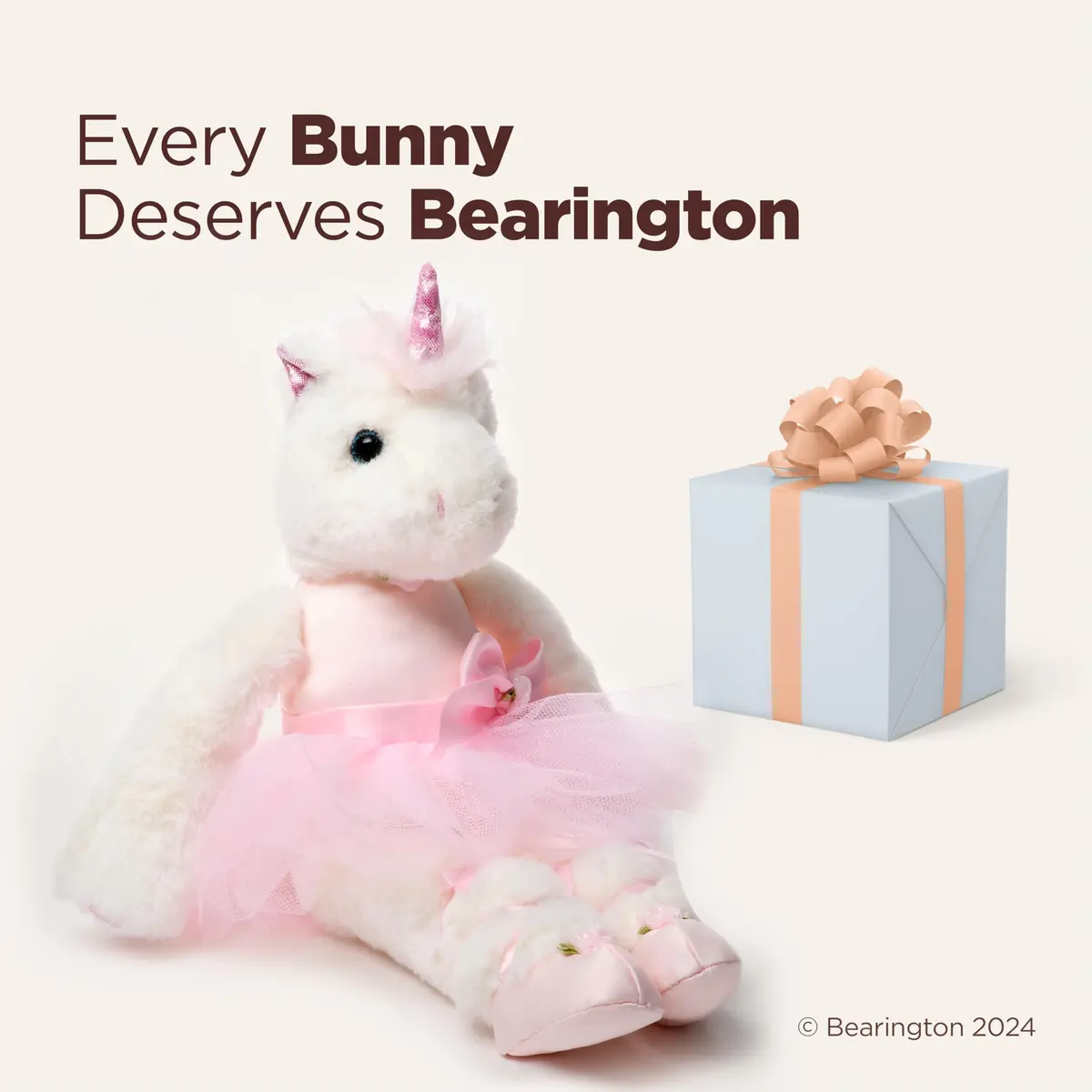 Bearington Collection Ballerina Unicorn Plush 14" | Soft, Poseable & Cuddly for Kids & Collectors - view 5