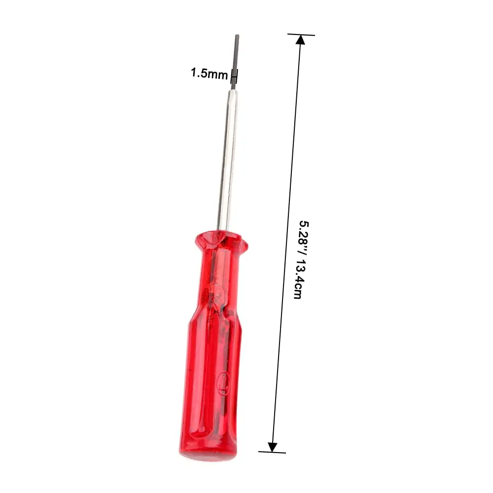 Hicello 1.5mm Hex Screwdriver for Industrial Overlock Sewing Machine | Durable Metal & Plastic Handle - view 2