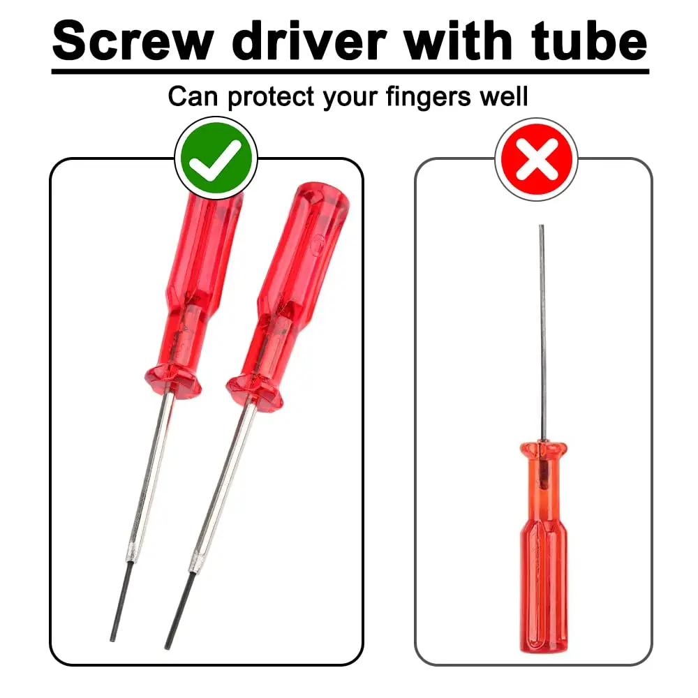 Hicello 1.5mm Hex Screwdriver for Industrial Overlock Sewing Machine | Durable Metal & Plastic Handle - view 3