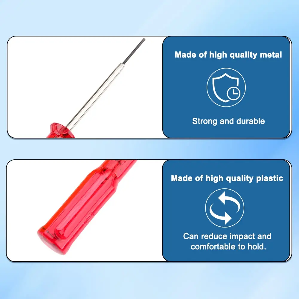 Hicello 1.5mm Hex Screwdriver for Industrial Overlock Sewing Machine | Durable Metal & Plastic Handle - view 4