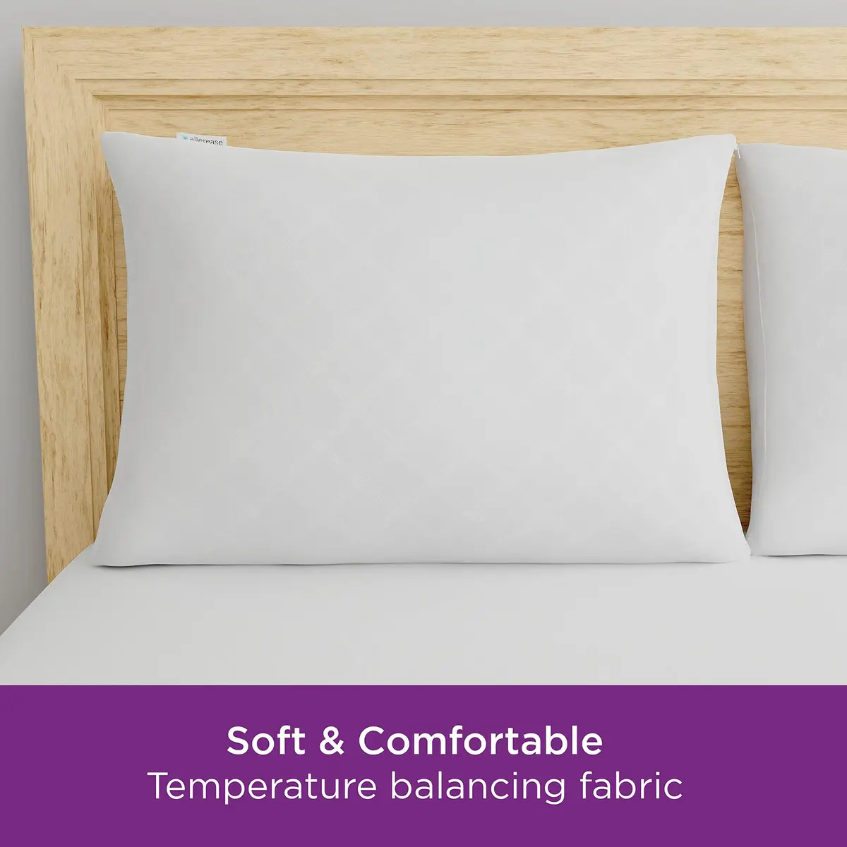 Aller-Ease King Pillow Protectors | Temperature Balancing & Allergist Recommended (70-120 chars) - view 3