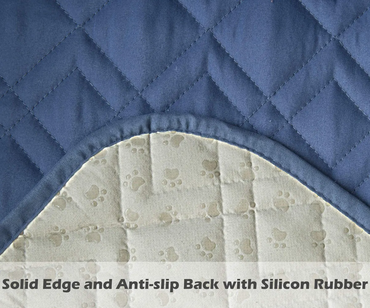 Ameritex Waterproof Nonslip Recliner Cover Stay in Place | Furniture Protector for Pets & Kids (Blue, 23") - view 4