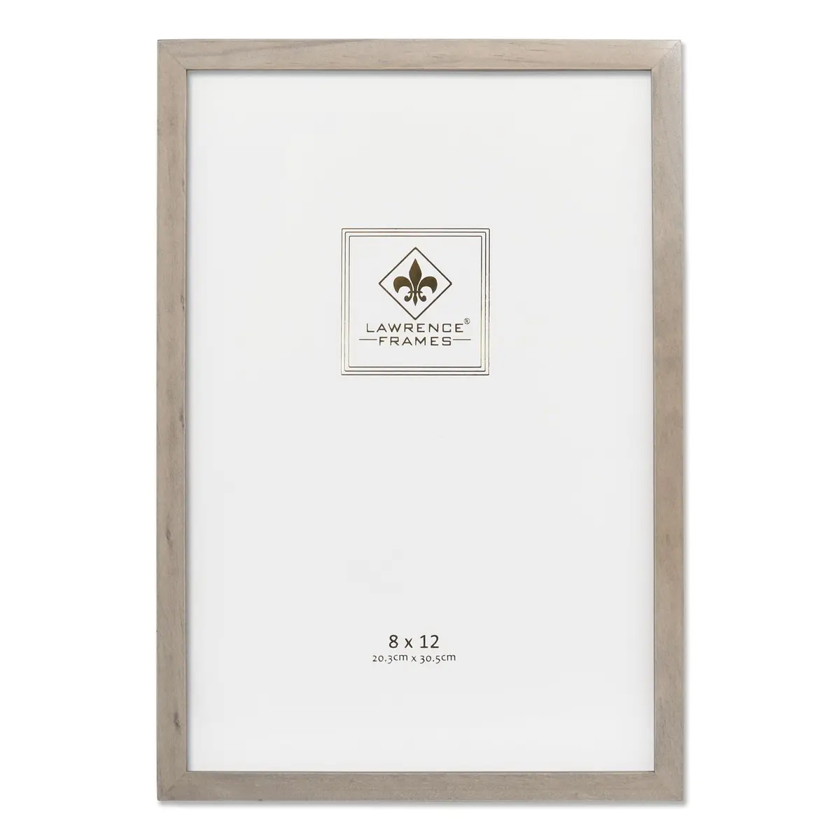 Lawrence Frames 756182 8x12 Gray Wood Gallery Collection Picture Frame | Elegant Wall & Tabletop Decor - main product image