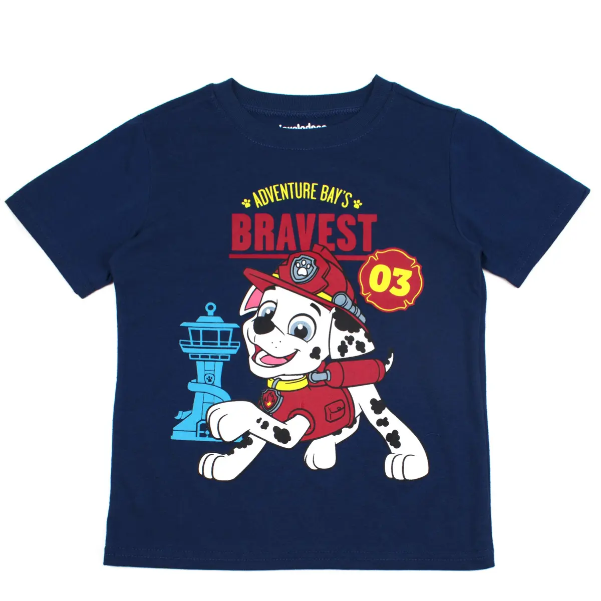 Paw Patrol Nickelodeon Boys 3 Pack Short Sleeve T-Shirt for Toddler and Big Kids Blue | Officially Licensed Cartoon Print - view 2