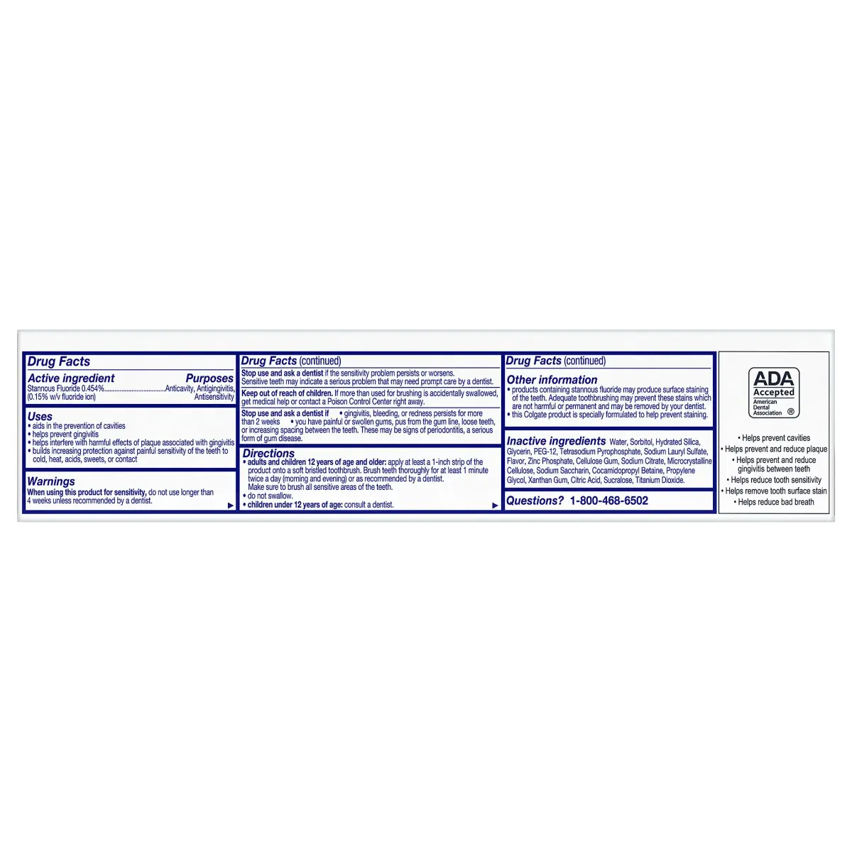 Colgate Total Whitening Toothpaste Clean Mint 4.8 oz (136g) Pack of 4 | 10 Benefits, Sensitivity Relief - view 7