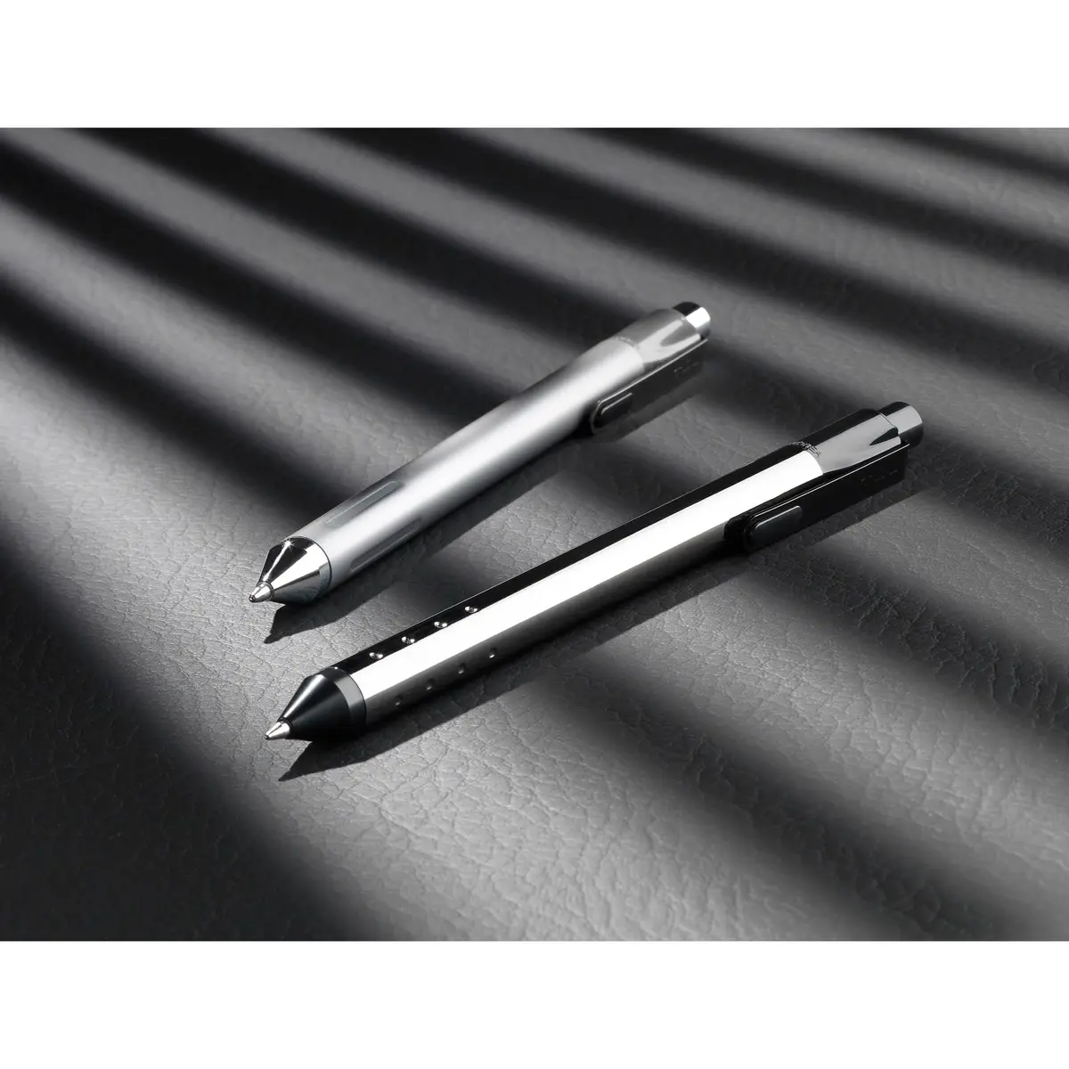 TUL Fine Writing Solid Metal Barrel Ballpoint Pen With 2 Refills, Medium Point, 1.0 mm, Silver Barrel, Assorted Ink Colors | Smooth Writing Instrument - view 3