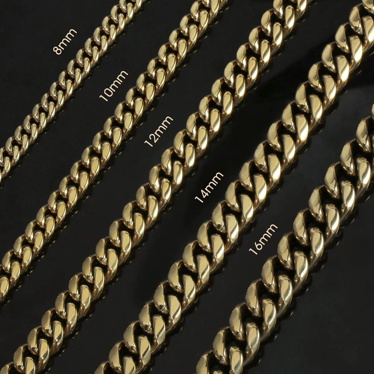 PY BLING 10mm Miami Cuban Link Chain Necklace 22 Inch | Durable Buckle Closure - view 8