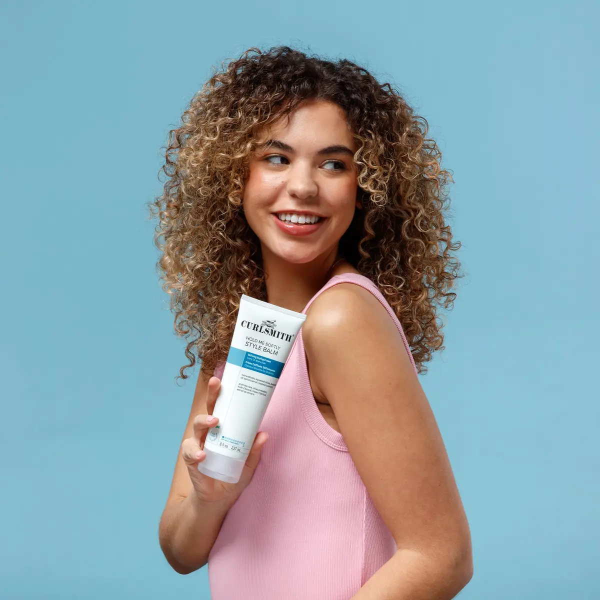 CURLSMITH Hold Me Softly Style Balm, 8 oz | Soft, Flexible Curl Cream for All Curl Types - view 5