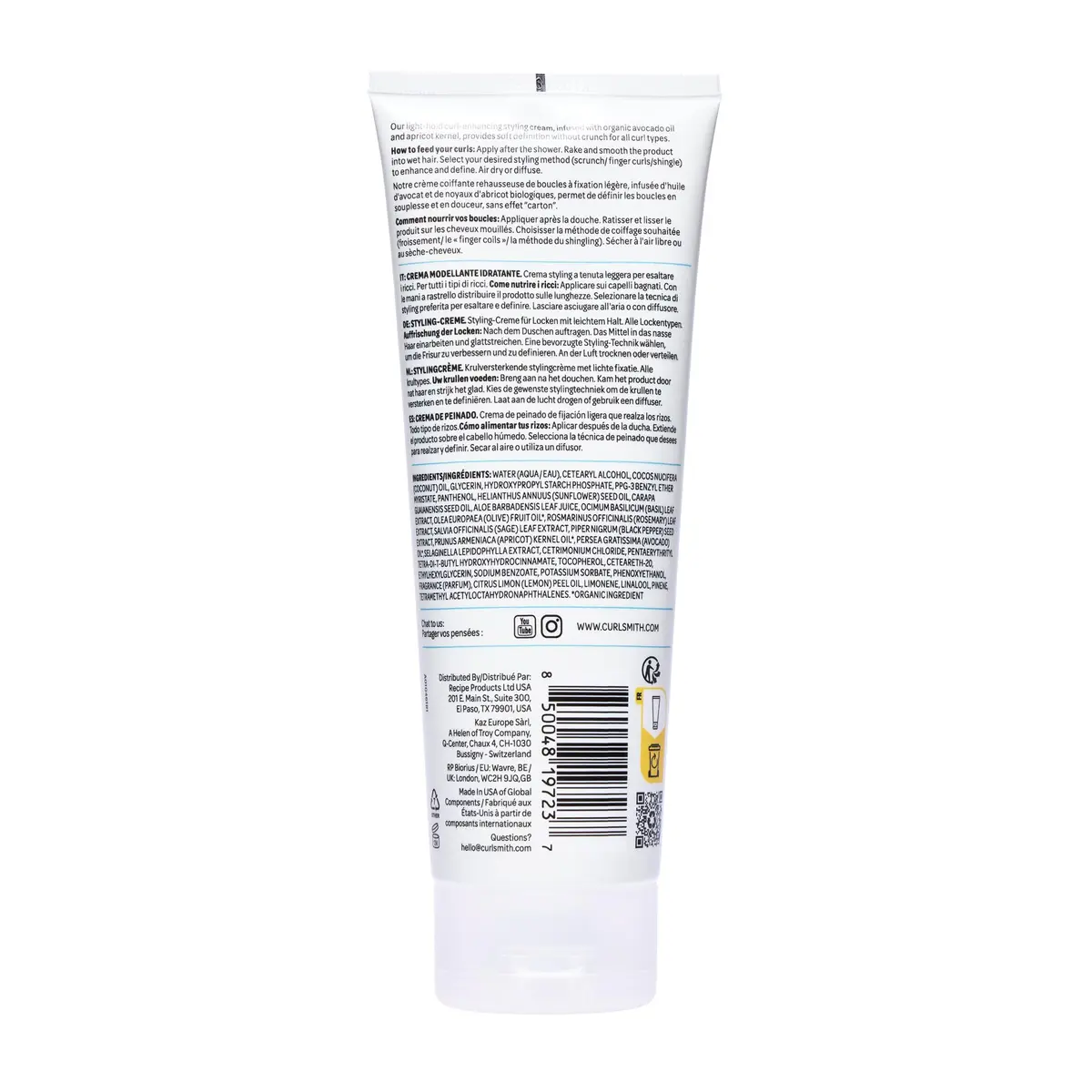 CURLSMITH Hold Me Softly Style Balm, 8 oz | Soft, Flexible Curl Cream for All Curl Types - view 7