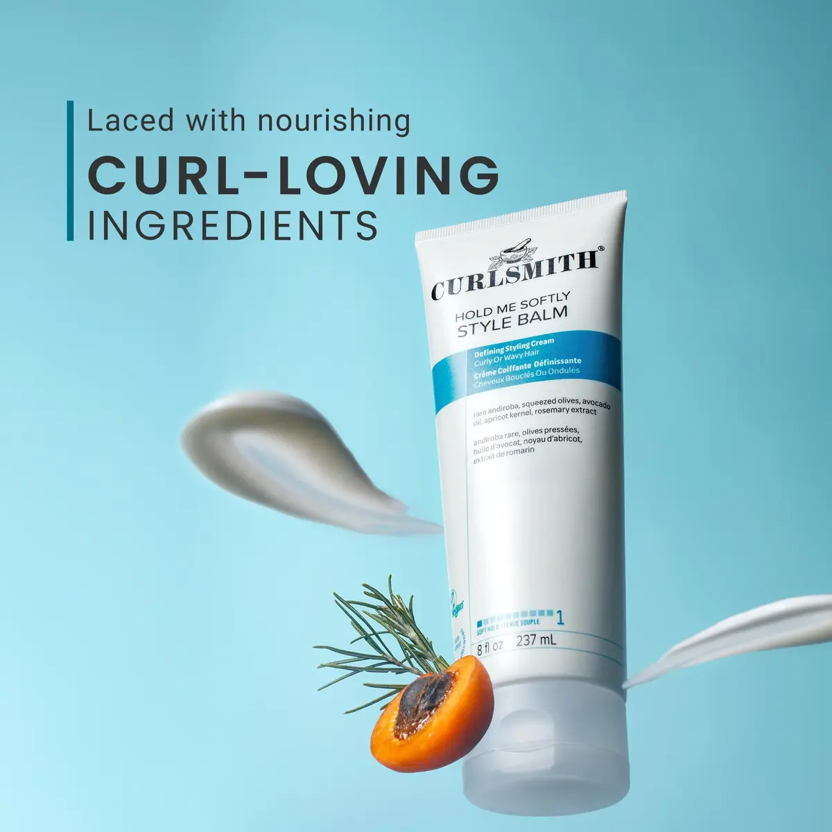CURLSMITH Hold Me Softly Style Balm, 8 oz | Soft, Flexible Curl Cream for All Curl Types - view 4
