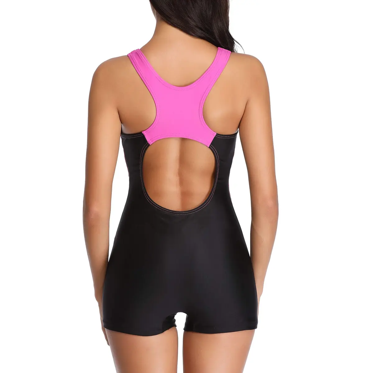 sand's coast Women Boyleg One Piece Swimsuit Racerback | Quick-Dry, Chlorine-Resistant, Slimming Fit - view 4