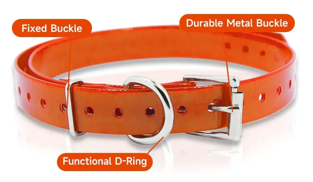 TrainPro Waterproof TPU Replacement Strap for Dog Training Collar, 27.5 in (70 cm) | Universal Fit for Bark & Shock Collars - view 3