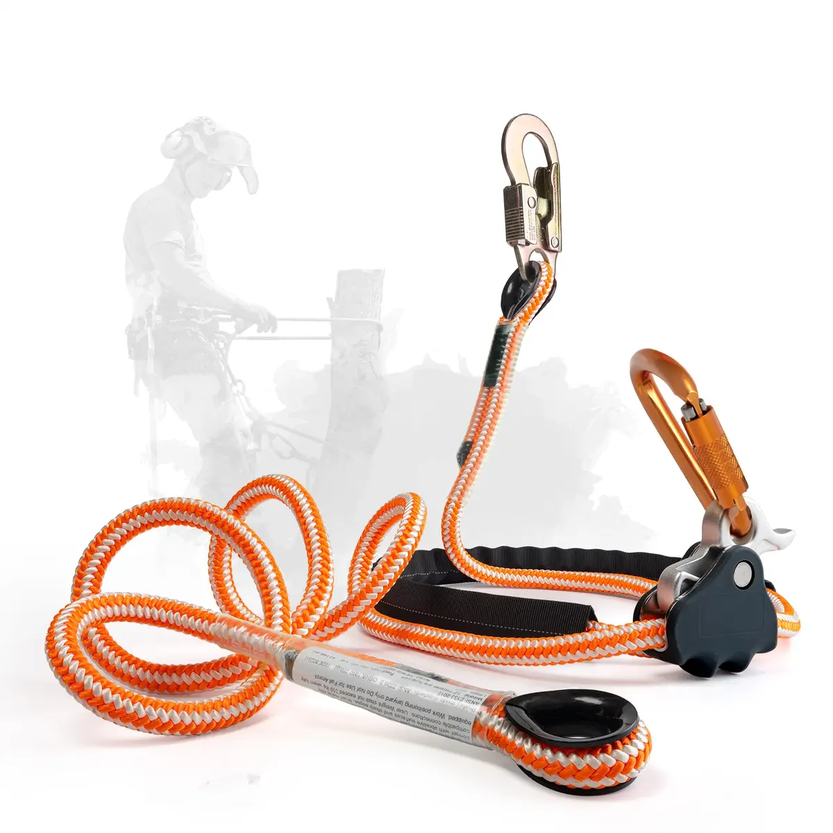 Pelican Rope ProClimb Arborist Positioning Lanyard 1/2 in x 8 ft | ANSI/OSHA Certified for Tree Climbing & Work Positioning - main product image