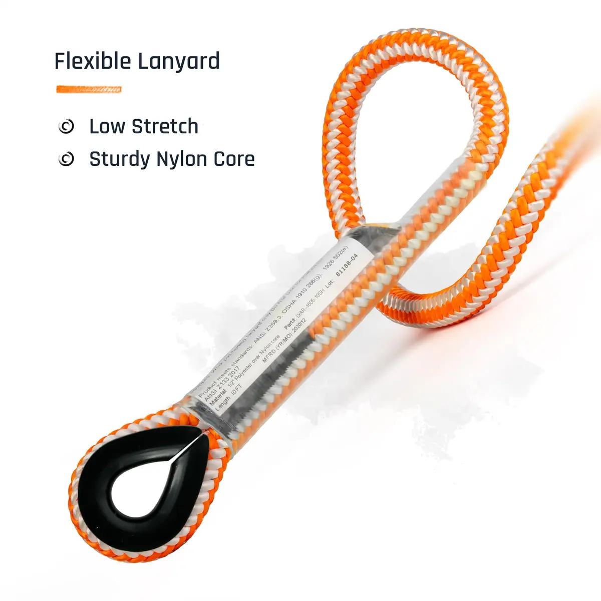 Pelican Rope ProClimb Arborist Positioning Lanyard 1/2 in x 8 ft | ANSI/OSHA Certified for Tree Climbing & Work Positioning - view 6